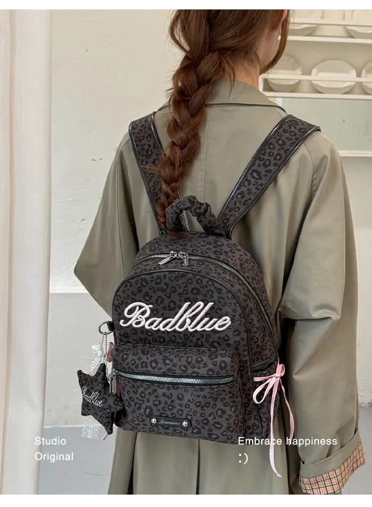 Leopard-Print Mini Backpack — detail 6