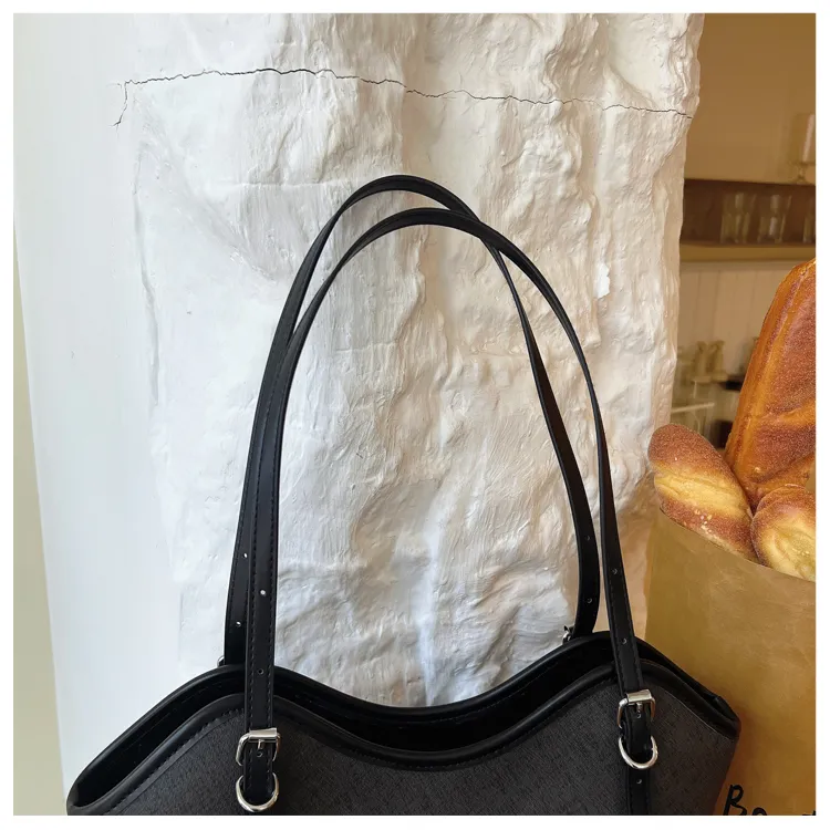 Twin-Buckle Everyday Shoulder Tote — detail 9