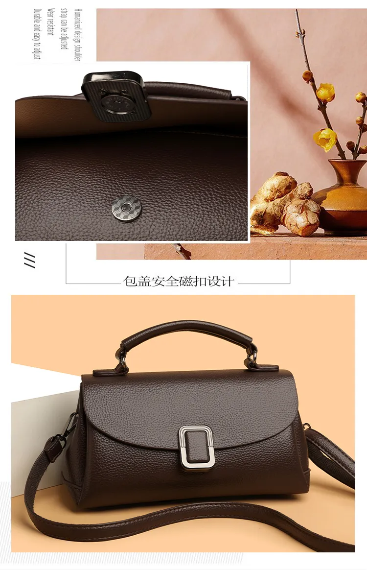Buckle-Flap Top-Handle Crossbody Bag — detail 5