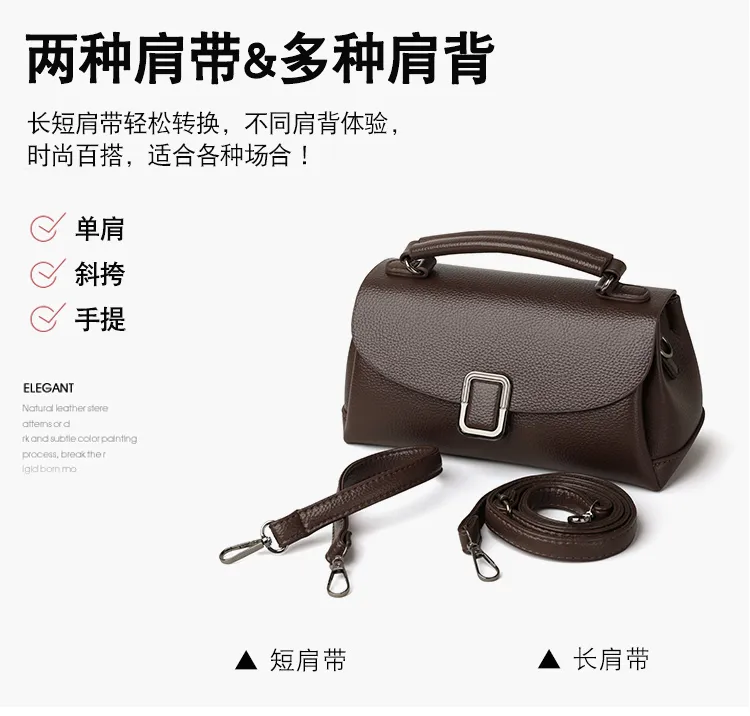 Buckle-Flap Top-Handle Crossbody Bag — detail 6