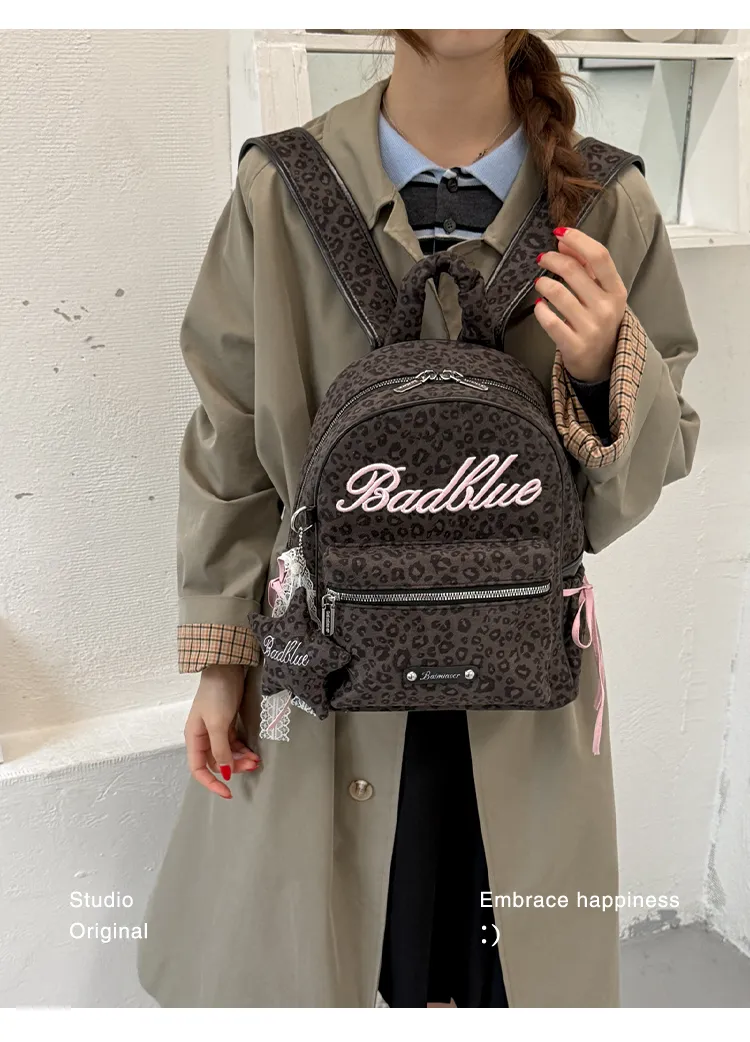 Leopard-Print Mini Backpack — detail 7
