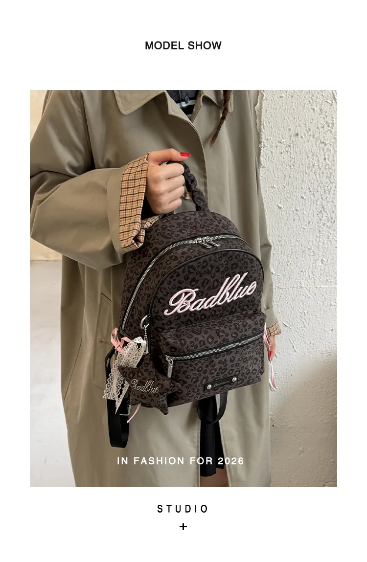 Leopard-Print Mini Backpack — detail 3