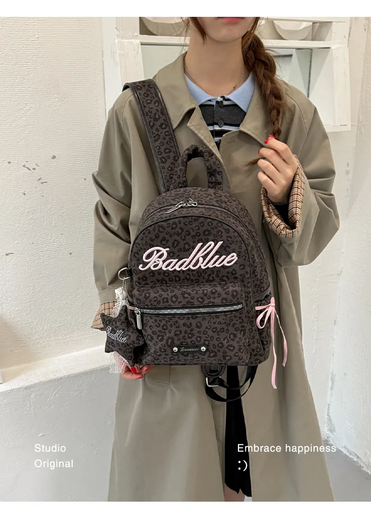 Leopard-Print Mini Backpack — detail 5